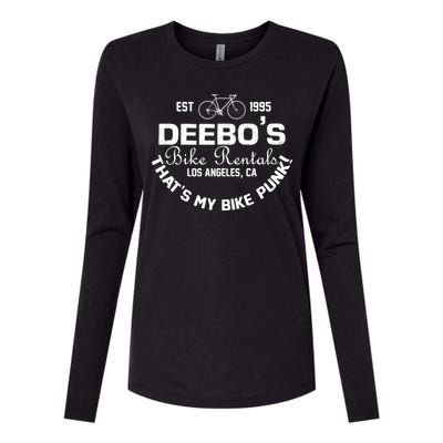 Deebos Bike Rental Retro Womens Cotton Relaxed Long Sleeve T-Shirt