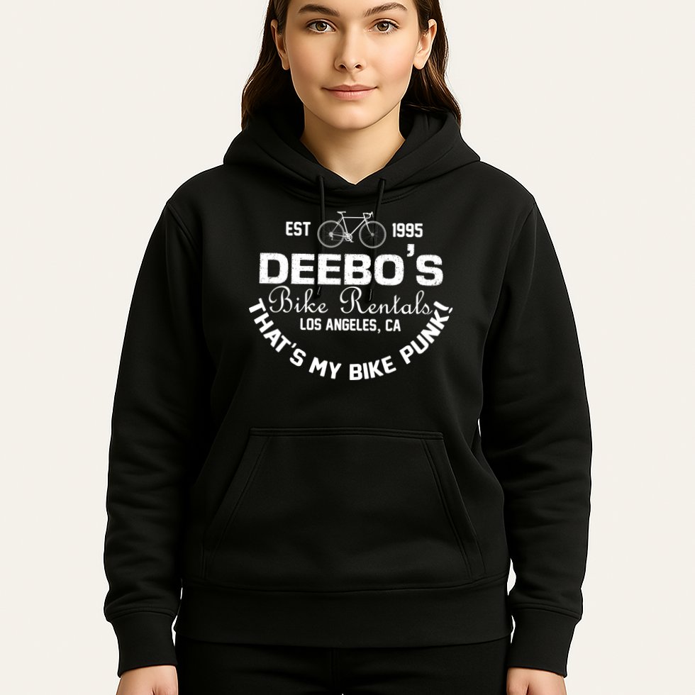 Deebos Bike Rental Retro Hoodie