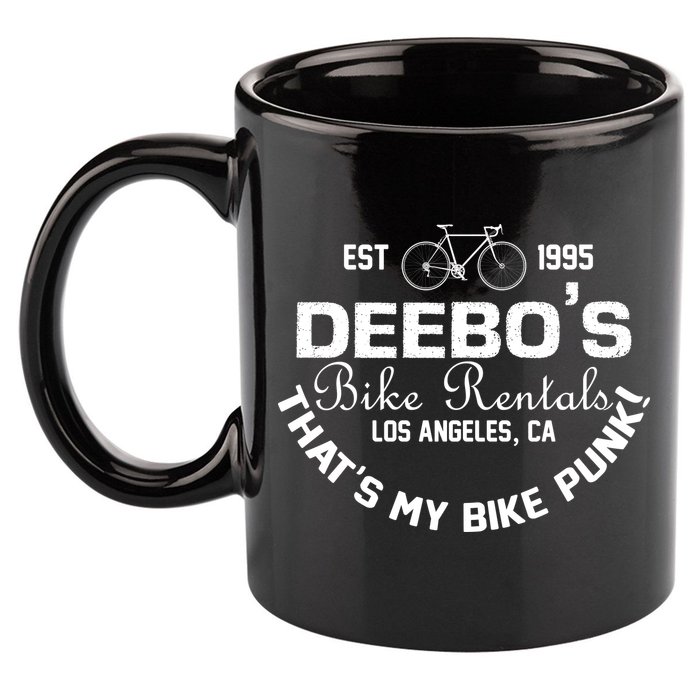 Deebos Bike Rental Retro 11oz C Handle Ceramic Mug