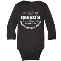 Deebos Bike Rental Retro Baby Long Sleeve Bodysuit