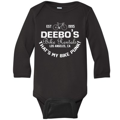 Deebos Bike Rental Retro Baby Long Sleeve Bodysuit