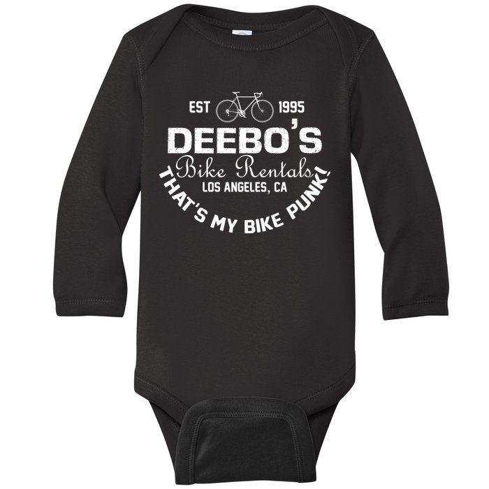 Deebos Bike Rental Retro Baby Long Sleeve Bodysuit