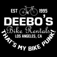 Deebos Bike Rental Retro Poster