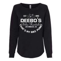 Deebos Bike Rental Retro Womens California Wash Sweatshirt