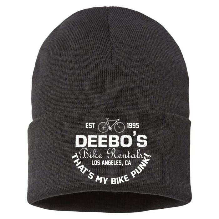 Deebos Bike Rental Retro Sustainable Knit Beanie