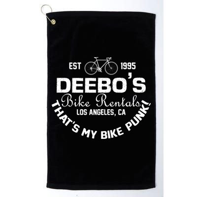 Deebos Bike Rental Retro Golf Towel