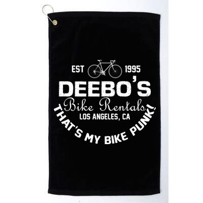 Deebos Bike Rental Retro Platinum Collection Golf Towel