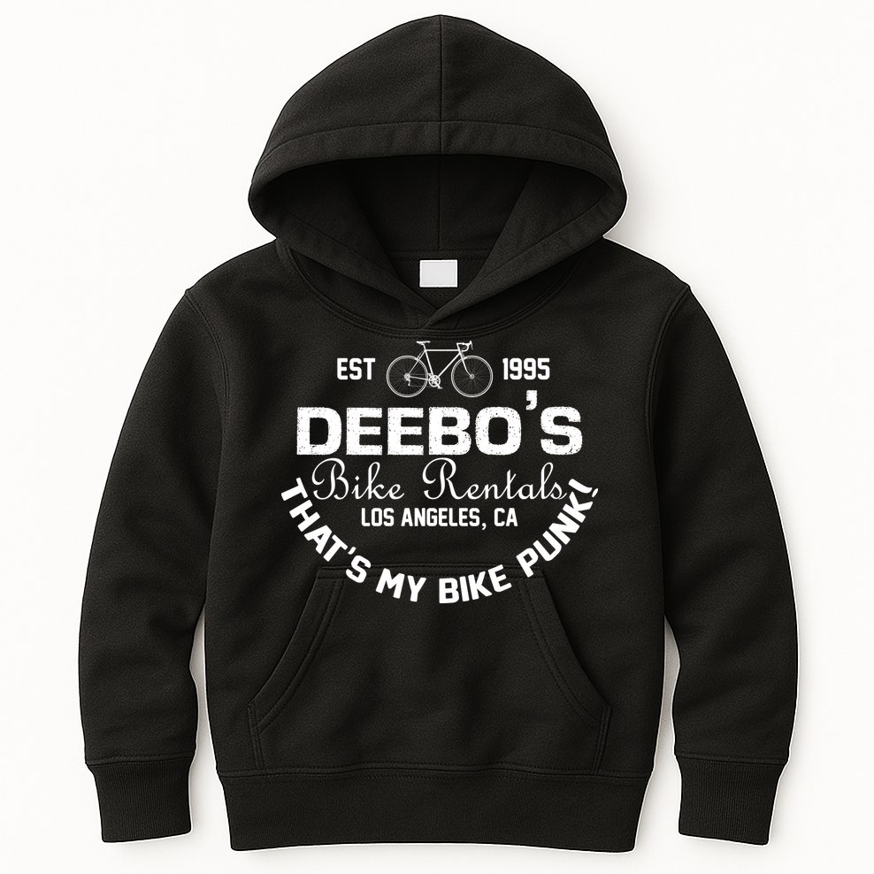 Deebos Bike Rental Retro Kids Hoodie