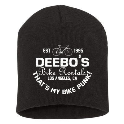 Deebos Bike Rental Retro Short Acrylic Beanie