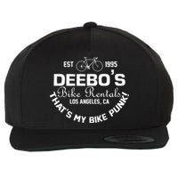 Deebos Bike Rental Retro Wool Snapback Cap