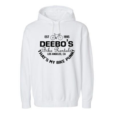 Deebos Bike Rental Retro Garment-Dyed Fleece Hoodie