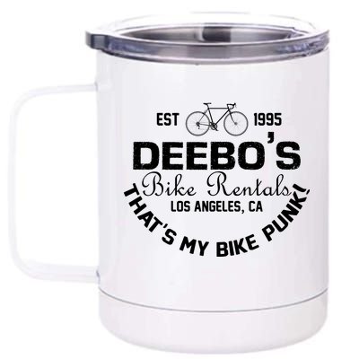 Deebos Bike Rental Retro 12 oz Stainless Steel Tumbler Cup