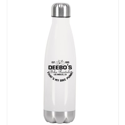 Deebos Bike Rental Retro Stainless Steel Insulated Water Bottle