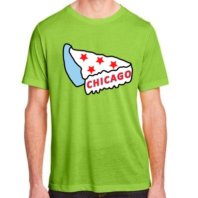 Deep Dish Chicago Pizza Flag Adult ChromaSoft Performance T-Shirt