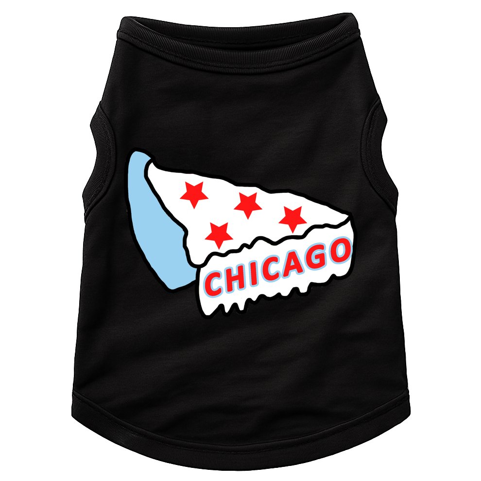 Deep Dish Chicago Pizza Flag Doggie Tank