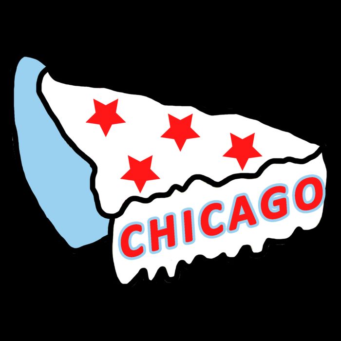 Deep Dish Chicago Pizza Flag Cooling Performance Crew T-Shirt