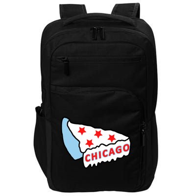 Deep Dish Chicago Pizza Flag Impact Tech Backpack