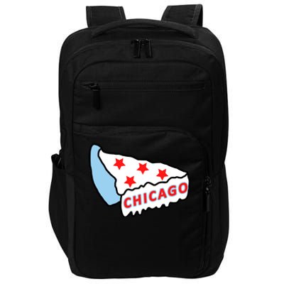 Deep Dish Chicago Pizza Flag Impact Tech Backpack