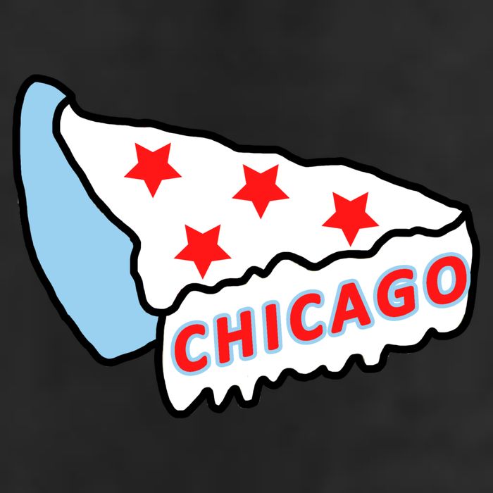 Deep Dish Chicago Pizza Flag Adult Drive Performance Visor
