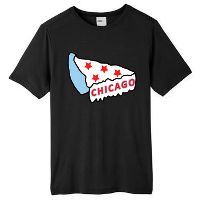 Deep Dish Chicago Pizza Flag Tall Fusion ChromaSoft Performance T-Shirt