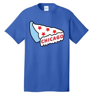 Deep Dish Chicago Pizza Flag Tall T-Shirt