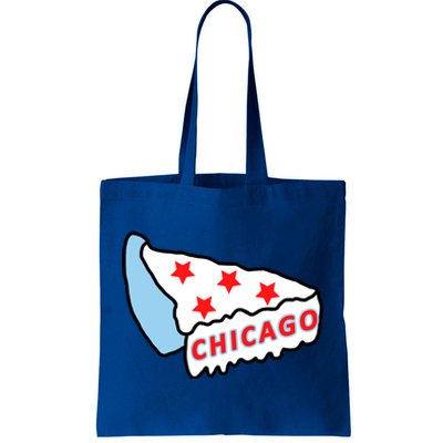 Deep Dish Chicago Pizza Flag Tote Bag