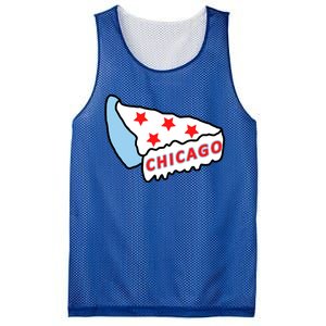 Deep Dish Chicago Pizza Flag Mesh Reversible Basketball Jersey Tank