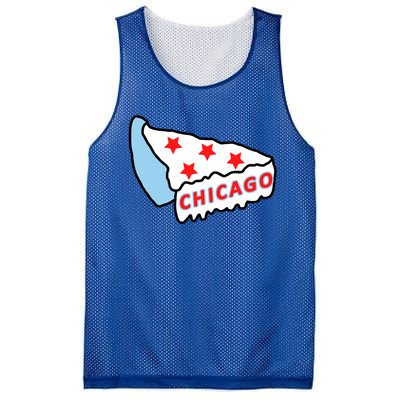 Deep Dish Chicago Pizza Flag Mesh Reversible Basketball Jersey Tank