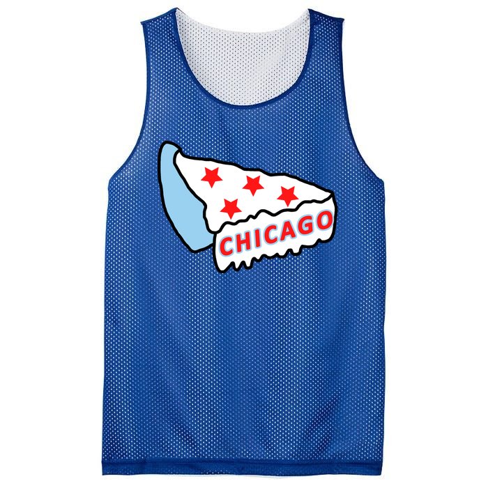 Deep Dish Chicago Pizza Flag Mesh Reversible Basketball Jersey Tank