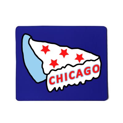 Deep Dish Chicago Pizza Flag Mousepad