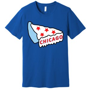 Deep Dish Chicago Pizza Flag Premium T-Shirt