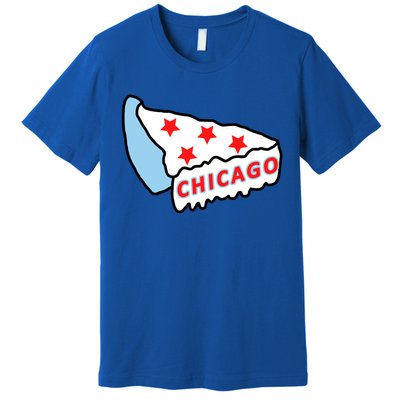 Deep Dish Chicago Pizza Flag Premium T-Shirt