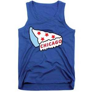 Deep Dish Chicago Pizza Flag Tank Top