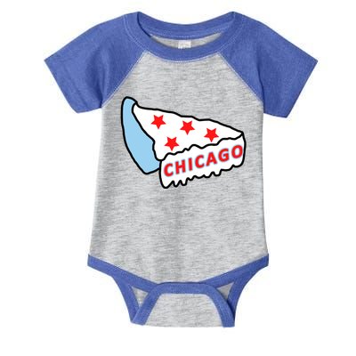 Deep Dish Chicago Pizza Flag Infant Baby Jersey Bodysuit