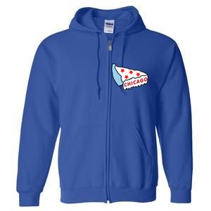 Deep Dish Chicago Pizza Flag Full Zip Hoodie