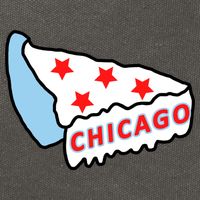 Deep Dish Chicago Pizza Flag Cotton Canvas Backpack