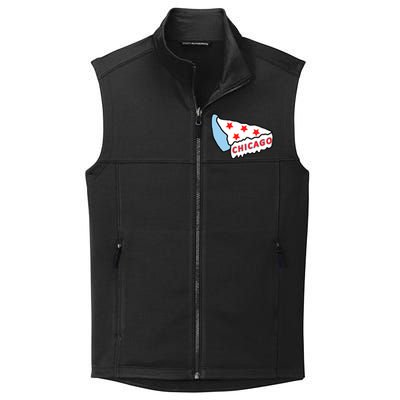 Deep Dish Chicago Pizza Flag Collective Smooth Fleece Vest