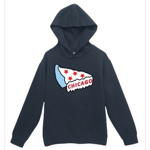 Deep Dish Chicago Pizza Flag Urban Pullover Hoodie