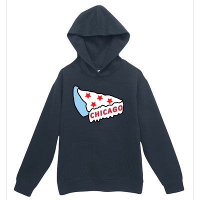 Deep Dish Chicago Pizza Flag Urban Pullover Hoodie