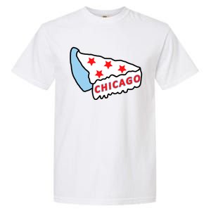 Deep Dish Chicago Pizza Flag Garment-Dyed Heavyweight T-Shirt