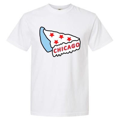 Deep Dish Chicago Pizza Flag Garment-Dyed Heavyweight T-Shirt