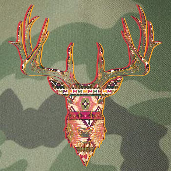 Deer Antlers Wilderness Pattern Legacy Tie Dye Trucker Hat