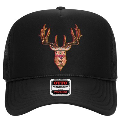 Deer Antlers Wilderness Pattern Trucker Hat