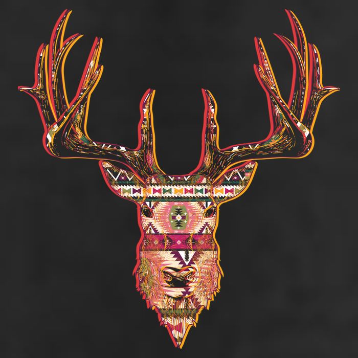 Deer Antlers Wilderness Pattern Golf Towel