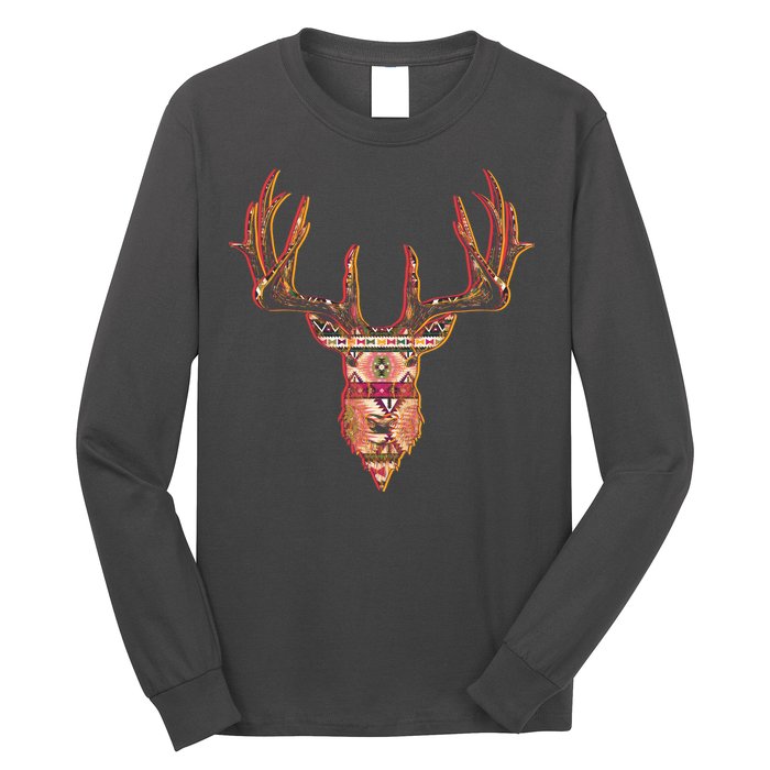 Deer Antlers Wilderness Pattern Long Sleeve Shirt