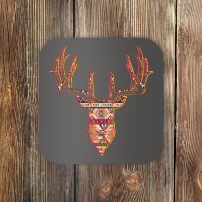 Deer Antlers Wilderness Pattern Coaster