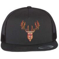 Deer Antlers Wilderness Pattern Flatbill Hat