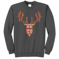 Deer Antlers Wilderness Pattern Tall Sweatshirt