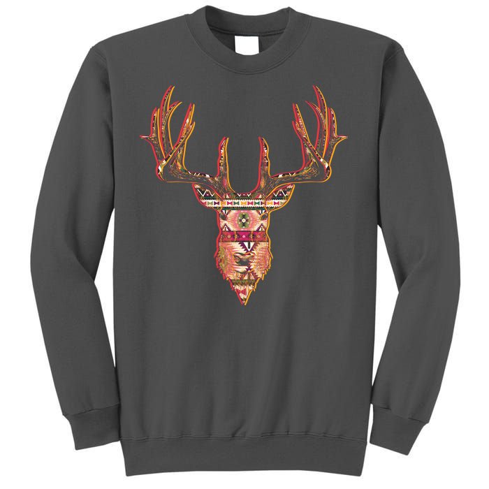 Deer Antlers Wilderness Pattern Tall Sweatshirt