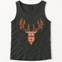 Deer Antlers Wilderness Pattern Tank Top